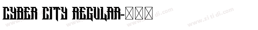 Cyber City Regular字体转换